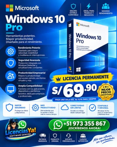 Microsoft Windows 10 Professional – Licencia Original