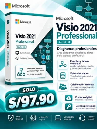 Microsoft Visio 2021 Original | Licencia Digital